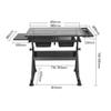 ABNNHK Height-Adjustable Drafting Table with Storage view 2