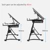 ABNNHK Height-Adjustable Drafting Table with Storage view 3