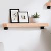 LLEZKBR Wall Shelf & Ledge 60 x 10 x 6 cm Unfinished Solid Oak view 1