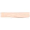 LLEZKBR Wall Shelf & Ledge 60 x 10 x 6 cm Unfinished Solid Oak view 4