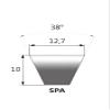 Narrow V-Belt SPA 882 mm lw - Megadyne EXTRA - V-Belt Drive Belt view 2