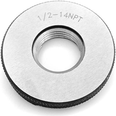 Tapered Pipe Thread Ring Gauge, NPT 60°, 1/16–1 1/4