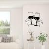 Metal Wine Glass Wall Art, Black Art Deco Silhouette view 4