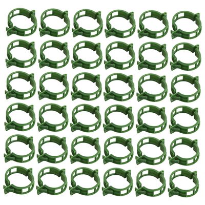 ibasenice Garden Support Clips, 200-Piece Set, PP, Weather-Resistant, Green
