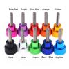 3 M3 Knurled Thumb Screws, Anodized Aluminum, 12 x 6 mm, Stainless Steel Thread view 4