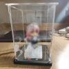 Xyrona Acrylic Display Case for Dolls with Mirrored Base, Transparent Case, 10–50 cm High (L10 × W20 × H20 cm/4 × 8 × 8 in) view 1