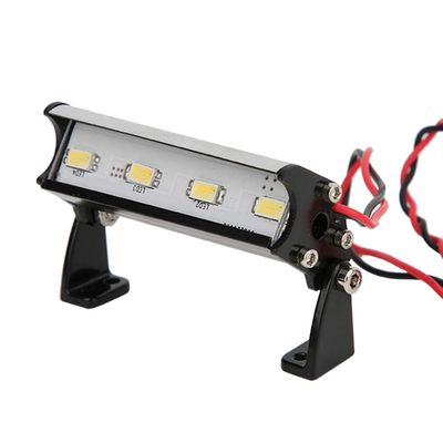 High-Brightness 4-LED Roof Light Bar, 55 mm, for 1/16 Teton, Summit, E-Revo, 1/18 Volcano and ECX Models