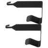 Alipis 5 Sets of Black Metal Over-the-Door Hooks, 2 Pieces per Set view 2