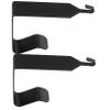 Alipis 5 Sets of Black Metal Over-the-Door Hooks, 2 Pieces per Set view 3