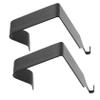 Alipis 5 Sets of Black Metal Over-the-Door Hooks, 2 Pieces per Set view 4