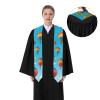 BGSHJVF Colorful Balloons Blue Sky Graduation Stole, Unisex view 4