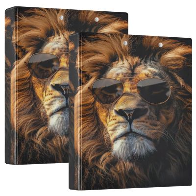Cool Lion Sunglasses 3-Ring Binder, 3.8 cm D-Ring