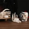Halloween Skull Resin Pen Holder and Makeup Brush Organizer view 4