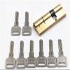 uPVC Door Locks, Door Cylinders, Pre-Tensioned Lock, 65/70/80/90/115 mm, Brass Door Lock with Extended Cylinder and Extended Keys (60 [30/30]) view 1
