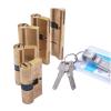uPVC Door Locks, Door Cylinders, Pre-Tensioned Lock, 65/70/80/90/115 mm, Brass Door Lock with Extended Cylinder and Extended Keys (60 [30/30]) view 2