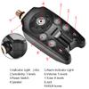 Alomejor Durable Metal and Plastic LED Fishing Bite Alarm Indicator for Sensitive Anglers (Black) view 4