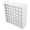 jojofuny 49-Slot Vertical Wall Organizer for Paint Bottles view 1