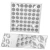jojofuny 49-Slot Vertical Wall Organizer for Paint Bottles view 2