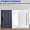 Dailify Lockable Aluminum Access Panel with Key, White-A, 500 x 950 mm (20 x 38 in) view 3