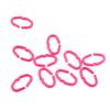 Chicken Anti-Pecking Rings, 50 Pieces, 15 x 9 mm, Pink/White, Size L view 1
