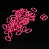 Chicken Anti-Pecking Rings, 50 Pieces, 15 x 9 mm, Pink/White, Size L view 2