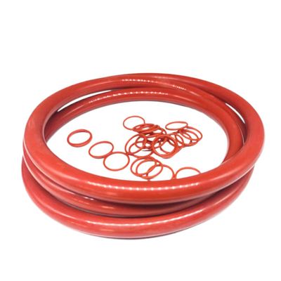 Red Round O-Ring Seal, Multiple Sizes, 5.7 mm Cord Diameter, Metric Seal (588.6 × 600 × 5.7 mm)