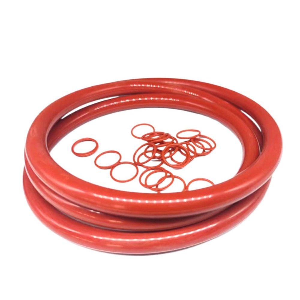 Red Round O-Ring Seal, Multiple Sizes, 5.7 mm Cord Diameter, Metric Seal (588.6 × 600 × 5.7 mm)