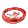 Red Round O-Ring Seal, Multiple Sizes, 5.7 mm Cord Diameter, Metric Seal (588.6 × 600 × 5.7 mm) view 1
