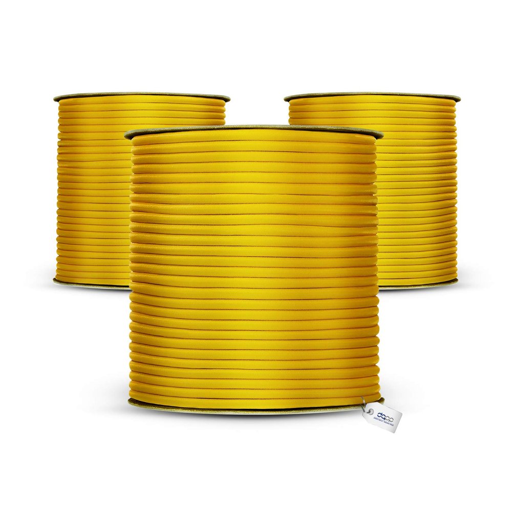 DQ-PP Yellow Bungee Cord, 12 mm, 40 m