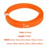 High-Density Expandable Braided PET Cable Sleeve, Orange, 2 mm view 2