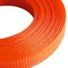 High-Density Expandable Braided PET Cable Sleeve, Orange, 2 mm view 4