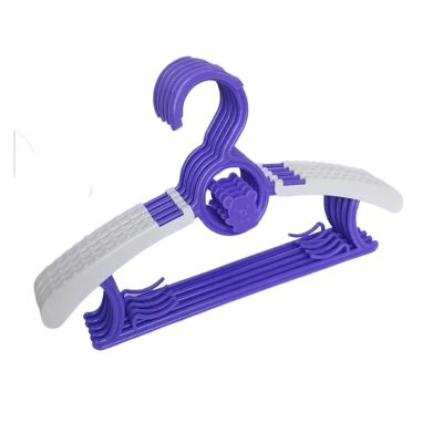 SDGBCXD Coat Rack Non-Slip Suit Hangers, Adjustable Closet Organizer, Purple, 10-Pack