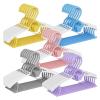 SDGBCXD Coat Rack Non-Slip Suit Hangers, Adjustable Closet Organizer, Purple, 10-Pack view 2