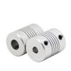 2-Pack Flexible Aluminum Couplings, 19 mm Diameter, CNC Motor Jaw Shaft Couplers, 6.35 x 8 x 25 mm view 3