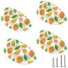 Eslifey Drawer Pulls, Orange and Green Clementine Pattern, Cupboard Cup Pulls, Kitchen Hardware, 4-Pack view 1