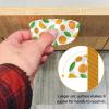 Eslifey Drawer Pulls, Orange and Green Clementine Pattern, Cupboard Cup Pulls, Kitchen Hardware, 4-Pack view 4