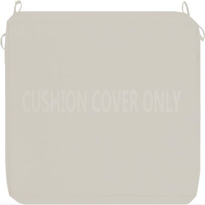 Zippered Linen Bench Cushion Cover, Washable, Beige, 170 x 60 x 5 cm