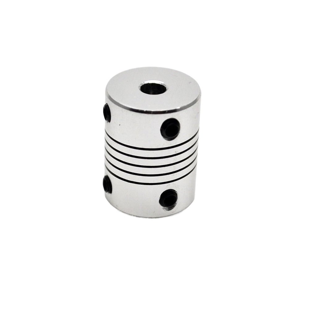 Flexible CNC Jaw Coupling 19 × 25 mm, D19 × L25, for Stepper Motor, 4 × 6.35 mm