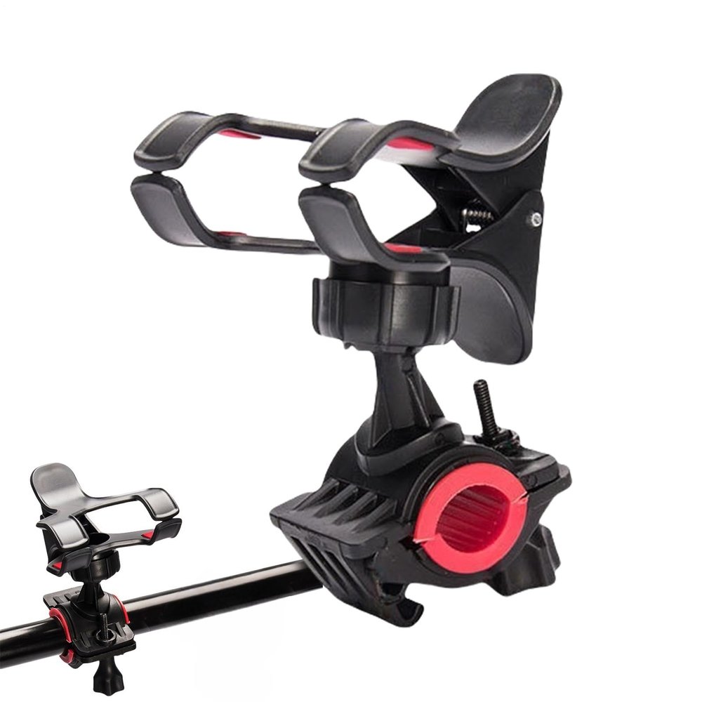 Bicycle Phone Holder, Rotating Handlebar Mount, Secure Smartphone Support