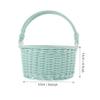 ifundom Handmade Plastic Fruit Basket, Rustic Handwoven Picnic Basket view 2