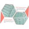 ifundom Handmade Plastic Fruit Basket, Rustic Handwoven Picnic Basket view 4