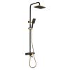 Black and Gold Wall-Mounted Bath Shower Mixer Set view 1