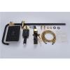 Black and Gold Wall-Mounted Bath Shower Mixer Set view 2