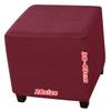 ILiemao Square Ottoman Cover, Velvet Jacquard, Stretch Washable, 90 x 90 cm (35 x 35 in) view 1