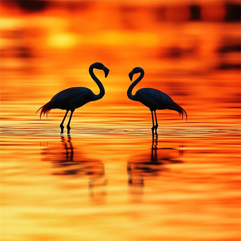4000-Piece Sea Puzzle for Adults, Wooden Flamingo Jigsaw Puzzle for Adults and Children