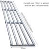 Generic Lightweight Non-Powered Roller Conveyor Chute with Stainless Steel Frame and Plastic Rollers, Silver, 50 cm x 300 cm view 3