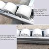 Generic Lightweight Non-Powered Roller Conveyor Chute with Stainless Steel Frame and Plastic Rollers, Silver, 50 cm x 300 cm view 4