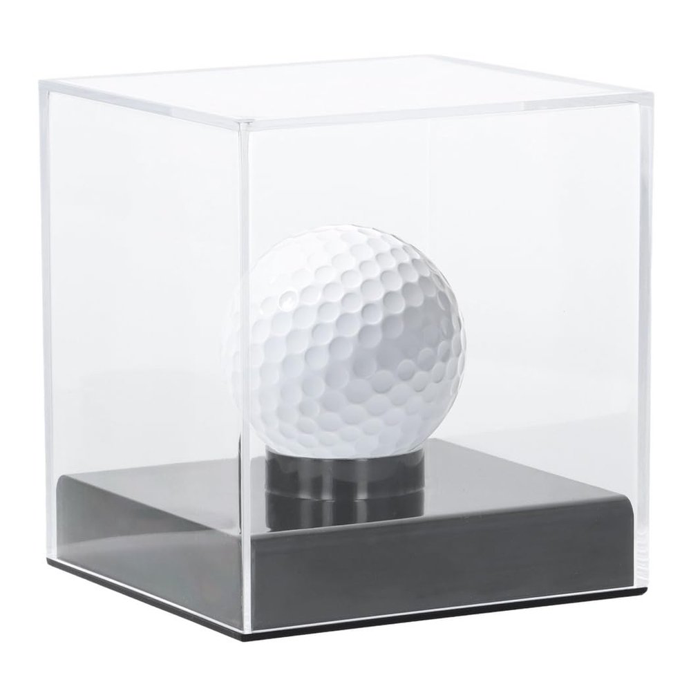 Golf Ball Display Case, Transparent Acrylic Holder for Sports Memorabilia