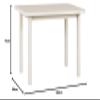 LeafDesign Dining Table, Folding Wooden Table with Extension Leaf, Wenus 2, Kashmir (140/180 x 80 x 76 cm) view 3