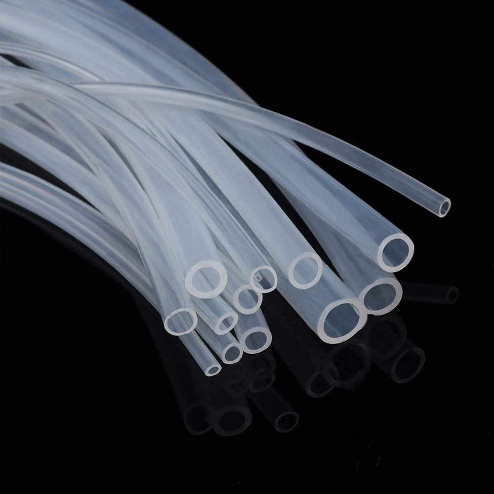 IBOWZ Clear Silicone Tubing, 2 Sizes: 2 × 4 mm and 6 × 8 mm, 2 × 2 m